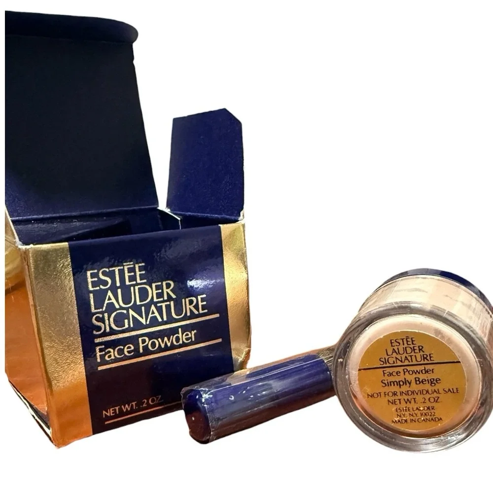 Estee Lauder LOOSE FACE POWDER ~02 simply Beige .2‎ oz Vintage Mini With Bioplex